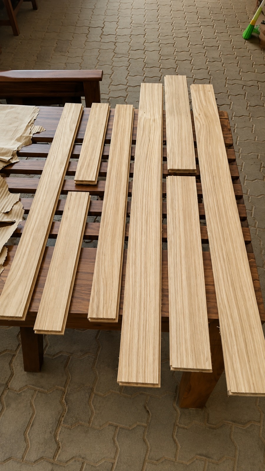 Polished Teak Flooring Layout